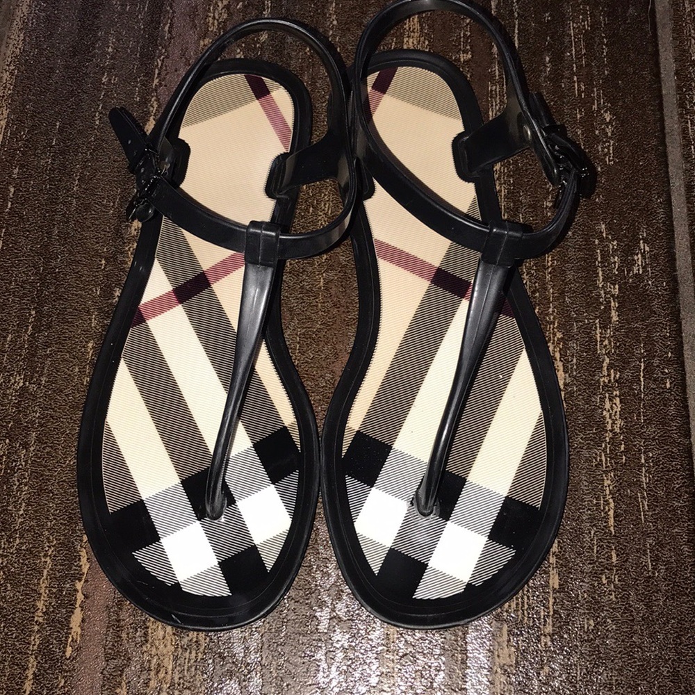 Burberry Jelly Sandals - Black